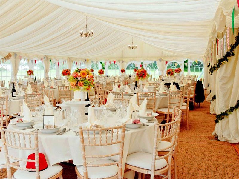 Wedding Marquee Hire: Linings